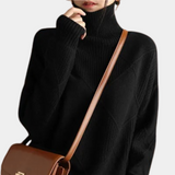 Sweter z Golfem o Strukturalnym Splocie