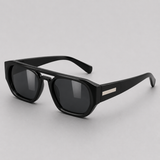 Prostokątne okulary przeciwsłoneczne unisex z przyciemnianymi szkłami