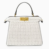Elegancka torebka pleciona kuferek stylowa torba premium