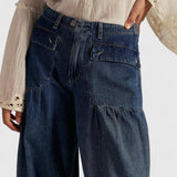 Damskie Jeansy Baggy z Elastycznymi Nogawkami – Luźne Spodnie Denim