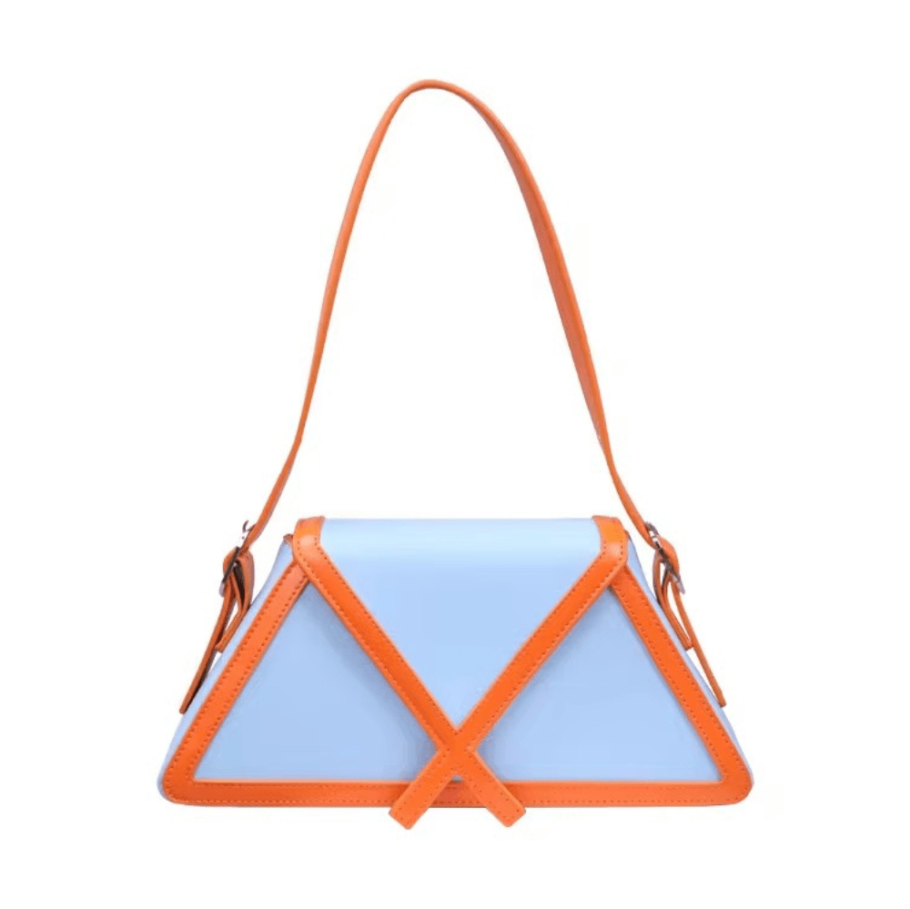 Geometryczna torebka trójkątna elegancka designerska torba
