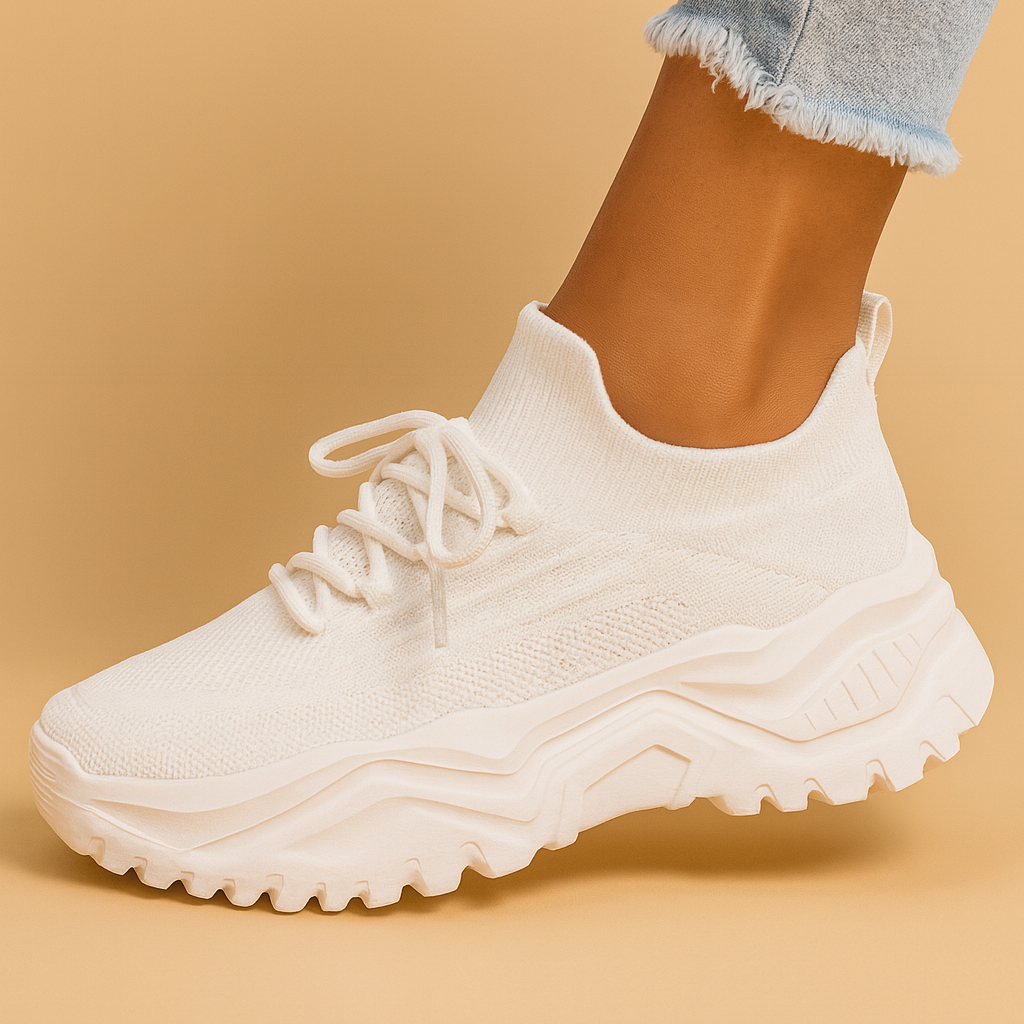 Damskie Sneakersy na Platformie – Wygodne Buty Sportowe