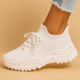 Damskie Sneakersy na Platformie – Wygodne Buty Sportowe