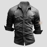 Męska Koszula Jeansowa Slim Fit Styl Casual i Trwałość