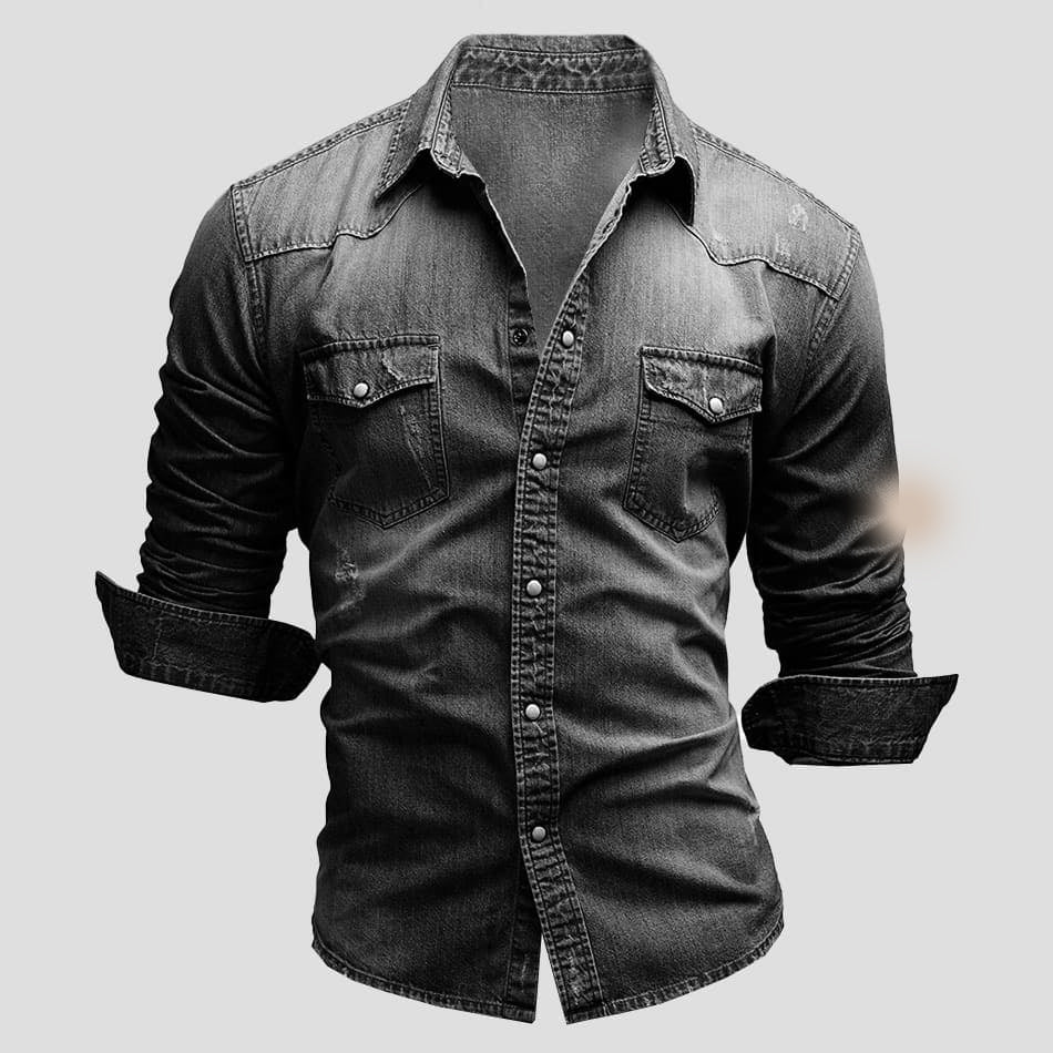 Męska Koszula Jeansowa Slim Fit Styl Casual i Trwałość