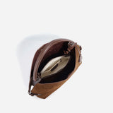 Zamszowa Torebka Damska na Ramię Elegancka Vintage