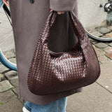 Pleciona Torebka Damska Hobo na Ramię Elegancka