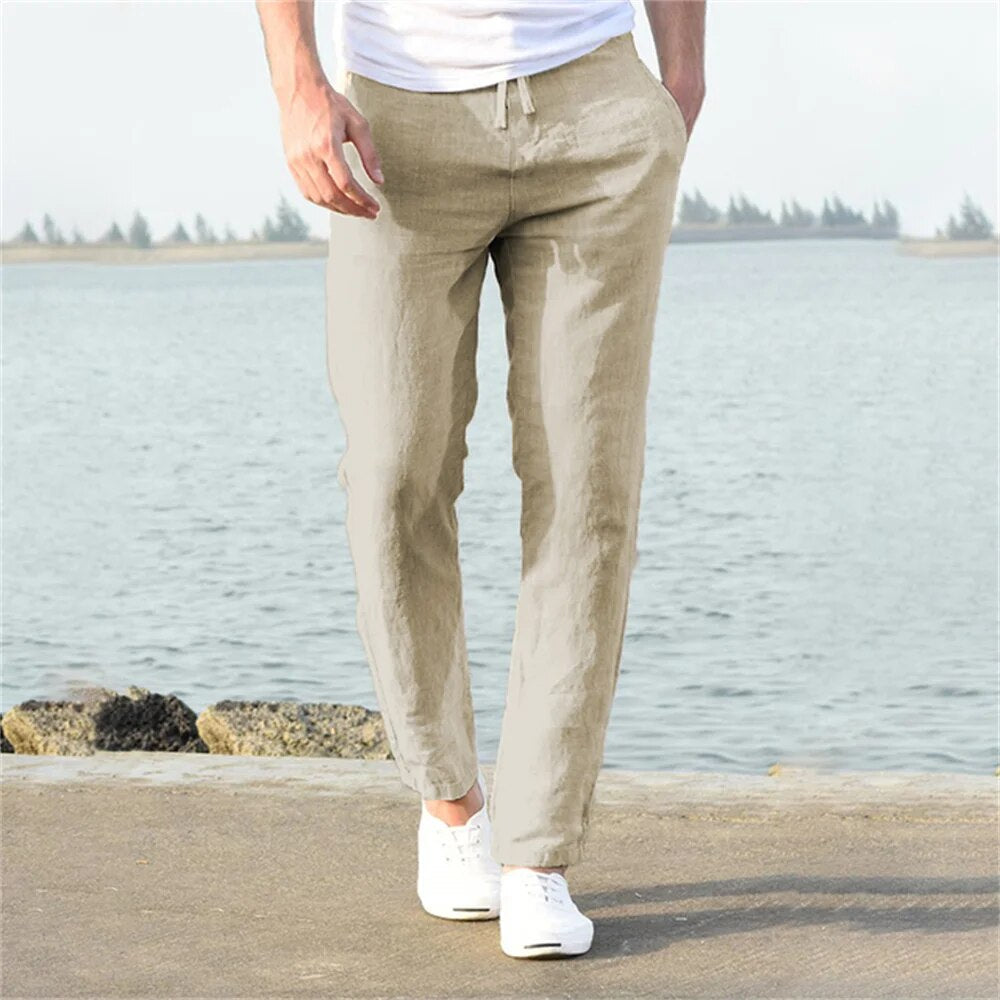 Męskie Spodnie Chinos Slim Fit Lekki Komfort i Styl