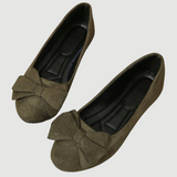 Baleriny Damskie Eleganckie z Kokardą Wygodne Buty Casual