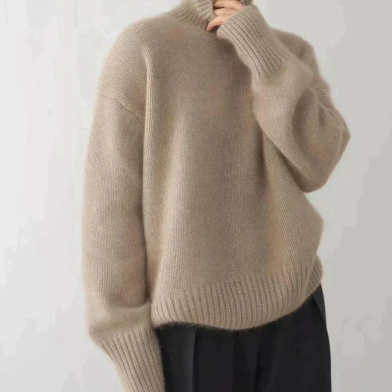 Klasyczny Sweter Damski z Golfem do Codziennych Stylizacji