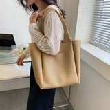Duża Torebka Damska Shopper Minimalistyczna Elegancka