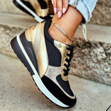 Sportowe Sneakersy z Grubą Podeszwą
