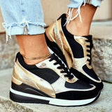 Sportowe Sneakersy z Grubą Podeszwą