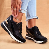 Sportowe Sneakersy z Grubą Podeszwą