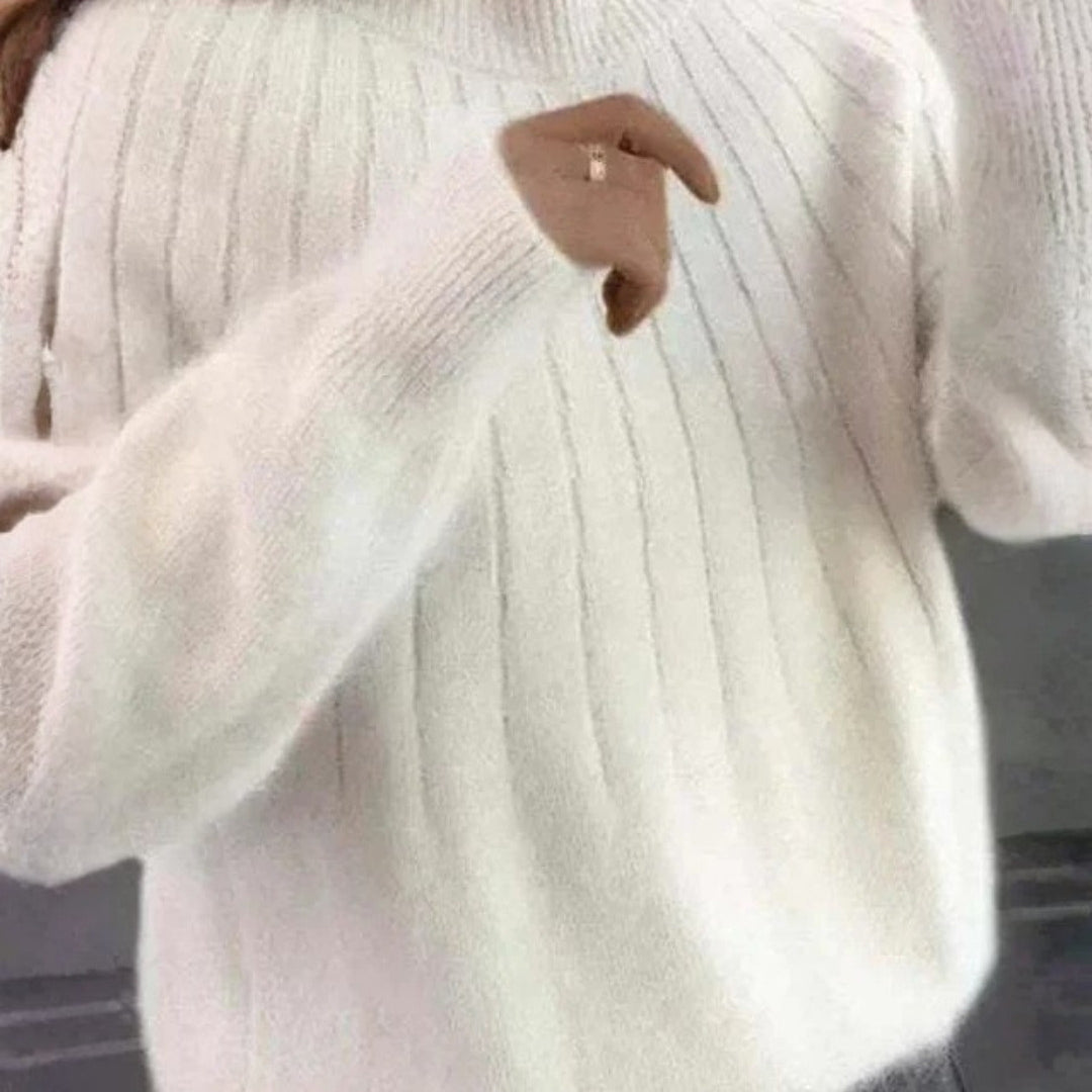 Miękki Sweter Damski z Długim Rękawem do Codziennych Stylizacji