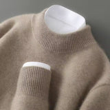 Męski sweter z czystego kaszmiru, dopasowany krój
