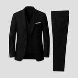 Męski garnitur trzyczęściowy slim fit z kamizelką