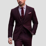 Męski garnitur trzyczęściowy slim fit z kamizelką