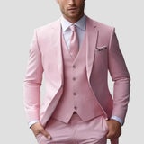 Męski garnitur trzyczęściowy slim fit z kamizelką