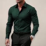 Męska koszula slim fit zapinana na guziki