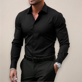 Męska koszula slim fit zapinana na guziki
