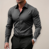 Męska koszula slim fit zapinana na guziki