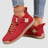 Sneakersy Sznurowane z Perforowaną Cholewką