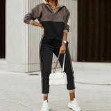 Komplet dresowy wzorzysty stylowy wygodny casual zestaw