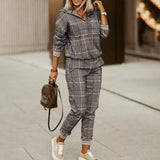 Komplet dresowy wzorzysty stylowy wygodny casual zestaw