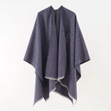 Elegancka Peleryna Damska Poncho do Stylizacji Miejskich