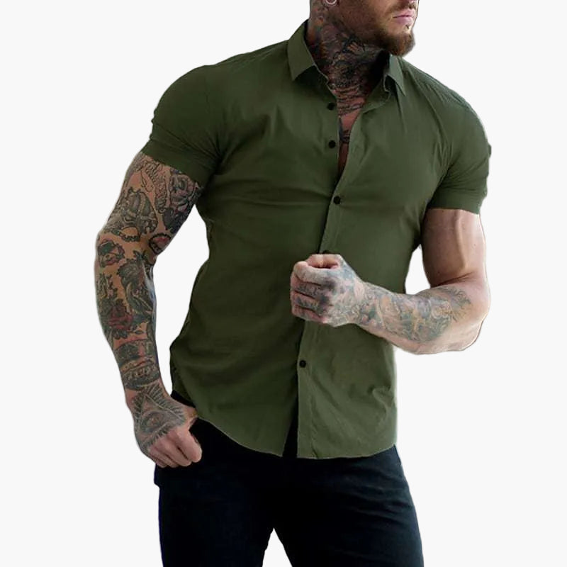 Męska Koszula Dopasowana Slim Fit Podkreślająca Sylwetkę