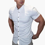 Męska Koszula Dopasowana Slim Fit Podkreślająca Sylwetkę