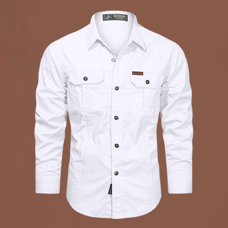 Męska Koszula Casual Slim Fit z Kieszeniami Komfort i Styl na Co Dzień