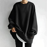 Oversize Bluza Damska Minimalistyczna na Co Dzień