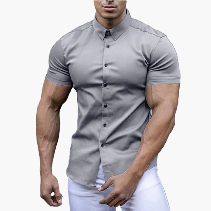 Męska Koszula Dopasowana Slim Fit Podkreślająca Sylwetkę