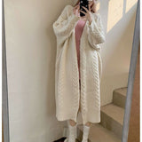 Długi kardigan oversize ciepły miękki sweter casual styl