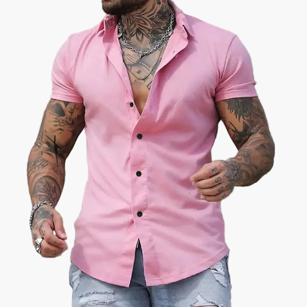 Męska Koszula Dopasowana Slim Fit Podkreślająca Sylwetkę