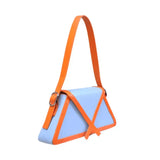 Geometryczna torebka trójkątna elegancka designerska torba