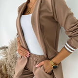 Komplet damski elegancki marynarka spodnie stylowy casual