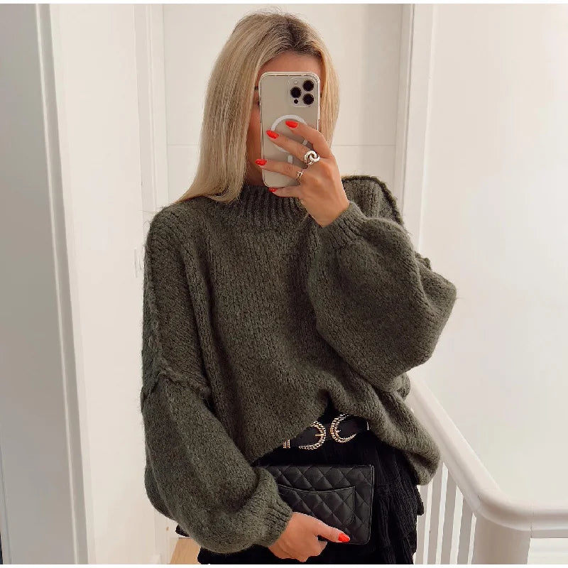 Oversize Sweter Damski Miękki do Codziennych Stylizacji