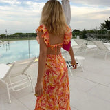 Sukienka Maxi w Kwiatowy Print