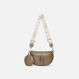 Torebka Damska Crossbody z Ozdobnym Paskiem Stylowa