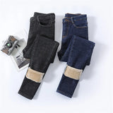 Damskie Jeansy Skinny z Wysokim Stanem – Dopasowane Spodnie Jeansowe