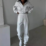 Damski Komplet Dresowy Oversize z Kapturem – Bluza i Spodnie