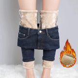 Damskie Jeansy Skinny z Wysokim Stanem – Dopasowane Spodnie Jeansowe