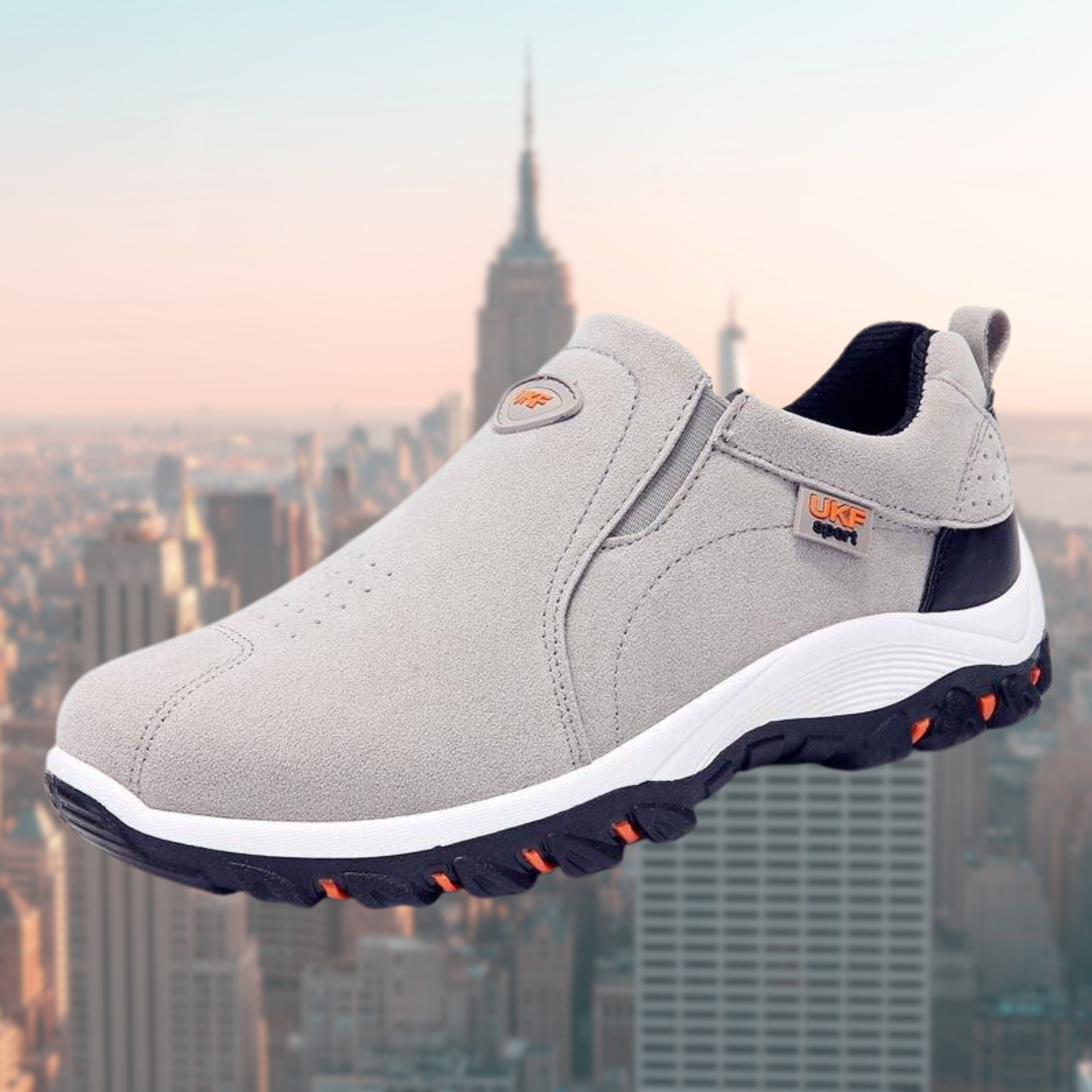 Męskie lekkie wsuwane sneakersy z elastyczną podeszwą