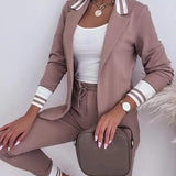 Komplet damski elegancki marynarka spodnie stylowy casual