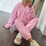 Damski Komplet Dresowy Oversize z Kapturem – Bluza i Spodnie