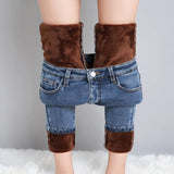 Damskie Jeansy Skinny z Wysokim Stanem – Dopasowane Spodnie Jeansowe