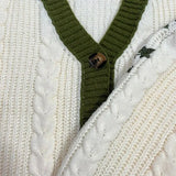 Damski kardigan pleciony oversize zapinany stylowy casual